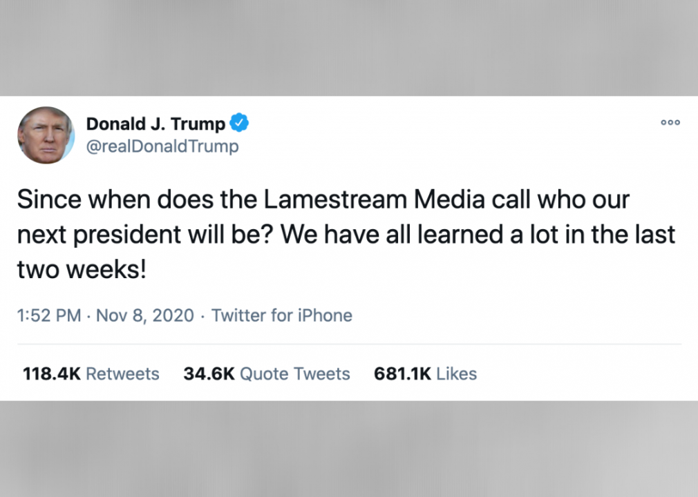 #11. Trump questions the media’s role in elections